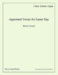 Appointed Verses for Easter Day SATB choral sheet music cover